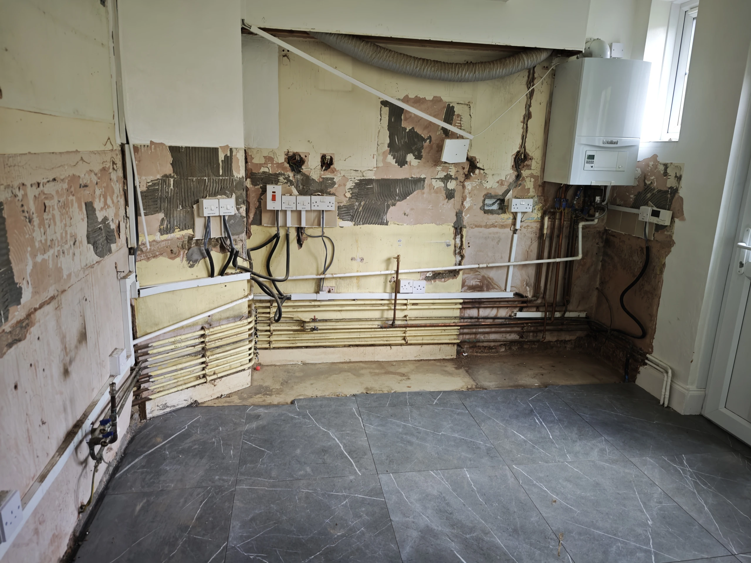 London N17 — Kitchen stripped back ready for the new installation